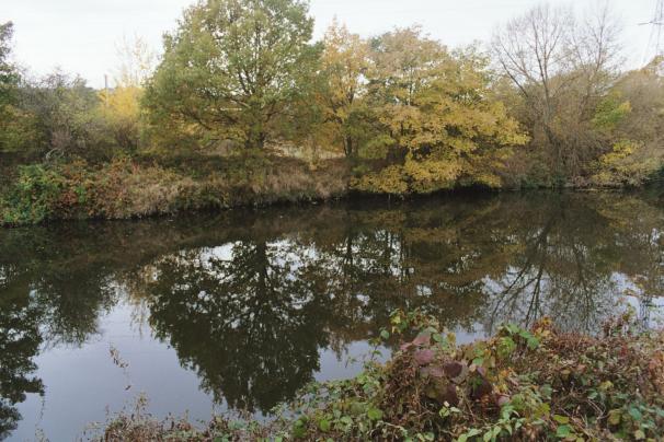 Proposed site for the Armley - Kirkstall footbridge